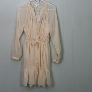 Lauren Conrad Cream Dress NWT (Size L)